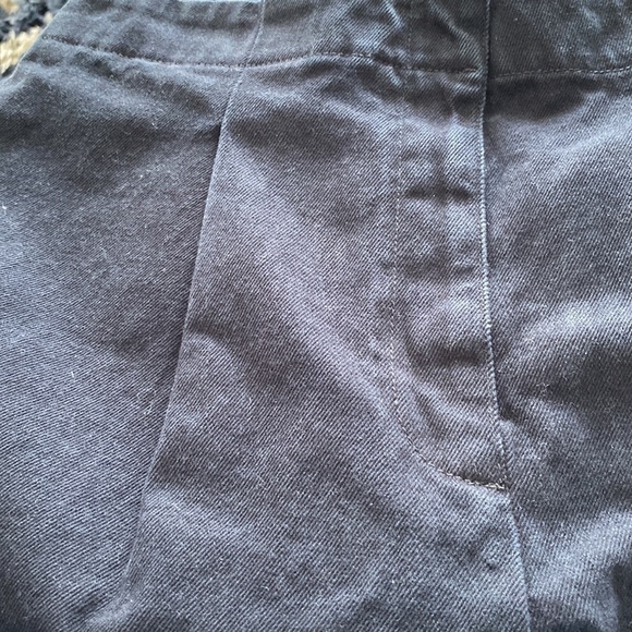 Club Monaco Nordstrom black wide leg cotton jeans Cinch belt back NEW S 10
C - Picture 10 of 15